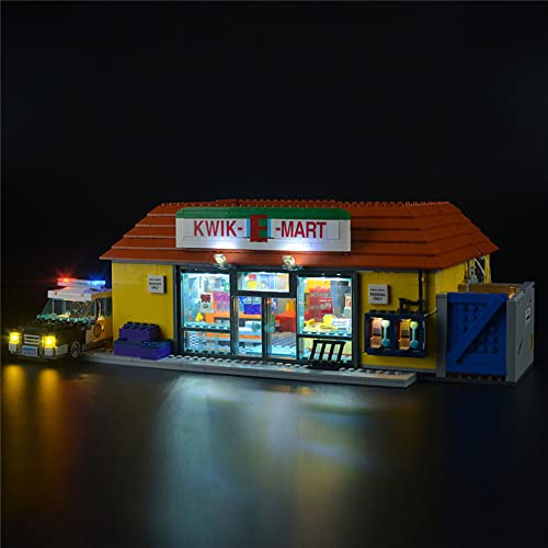 GEAMENT LED Licht-Set Kompatibel mit Lego Simpsons (The Kwik-E-Mart) - Beleuchtungsset für The Simpsons 71016 Baumodell (Lego Set Nicht enthalten) von GEAMENT