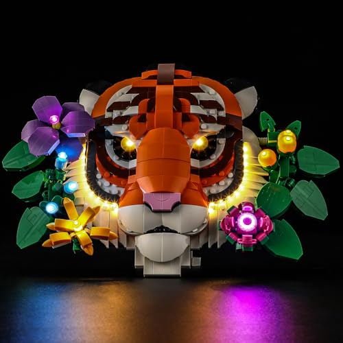 GEAMENT LED Licht-Set Kompatibel mit Lego The Fauna Collection - Tiger Art 31217 Bausteine Modell (Modellsatz Nicht enthalten) von GEAMENT