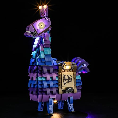 GEAMENT LED Licht-Set Kompatibel mit Lego Vorratslama (Supply Llama) Fortnite 77071 Bausteine Modell (Modellsatz Nicht enthalten) von GEAMENT