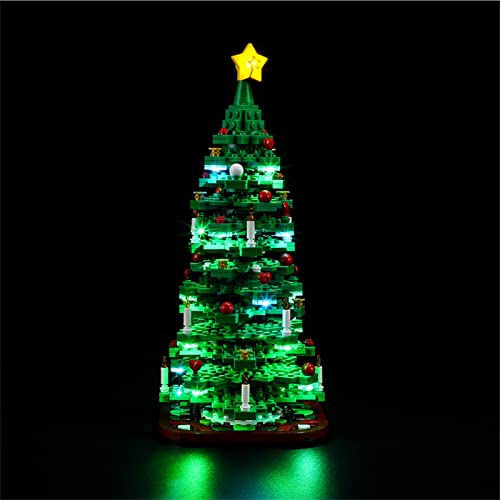 GEAMENT LED Licht-Set Kompatibel mit Lego Weihnachtsbaum (Christmas Tree) - Beleuchtungsset für 40573 Baumodell (Modell-Set Nicht enthalten) von GEAMENT