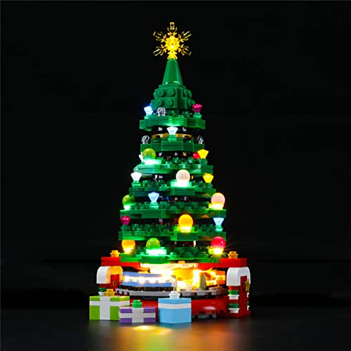 GEAMENT LED Licht-Set Kompatibel mit Lego Weihnachtsbaum (Christmas Tree) - Beleuchtungsset für Creator 40338 Baumodell (Lego Set Nicht enthalten) von GEAMENT