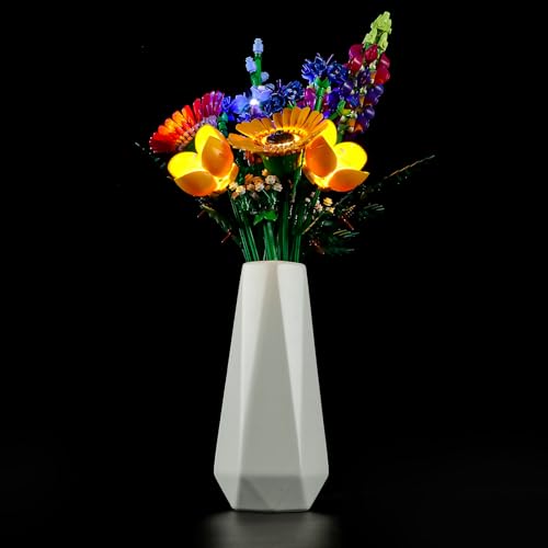 GEAMENT LED Licht-Set Kompatibel mit Lego Wildblumenstrauß (Wildflower Bouquet) - Beleuchtungsset für Icons 10313 (Modellsatz Nicht enthalten) von GEAMENT