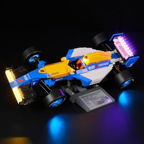 GEAMENT LED Licht-Set Kompatibel mit Lego Williams Racing FW14B mit Nigel Mansell Icons 10353 Bausteine Modell (Modellsatz Nicht enthalten) von GEAMENT