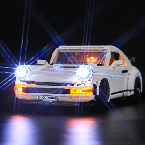GEAMENT LED-Licht-Set für 2021 Porsche 911 – kompatibel mit Lego 10295 Creator Expert Modell (Lego Set Nicht enthalten) von GEAMENT