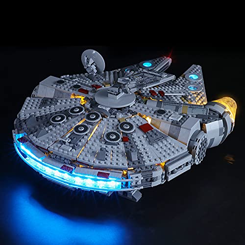 GEAMENT LED-Licht-Set für Version 2019 Star Wars Millennium Falcon kompatibel mit 75257 Lego Raumschiff Modell (Lego Set Nicht enthalten) von GEAMENT