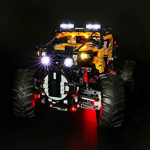 GEAMENT Licht-Set Kompatibel mit Lego 4x4 Allrad Xtreme-Geländewagen (4X4-treme Off-Roader) - Beleuchtungsset für Technic 42099 (Lego Set Nicht enthalten) von GEAMENT