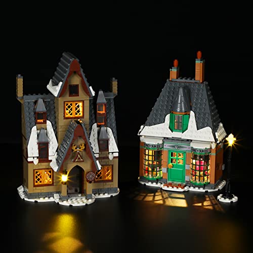 GEAMENT Licht-Set Kompatibel mit Lego Harry Potter Besuch in Hogsmeade (Hogsmeade Village Visit) - Beleuchtungsset für 76388 (Lego Set Nicht enthalten) von GEAMENT