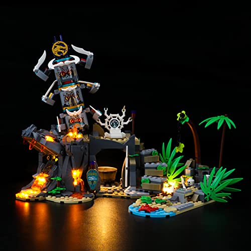 GEAMENT Licht-Set Kompatibel mit Lego NINJAGO Das Dorf der Wächter (The Keepers'Village) - Beleuchtungsset für NINJAGO 71747 Baumodell (Lego Set Nicht enthalten) von GEAMENT