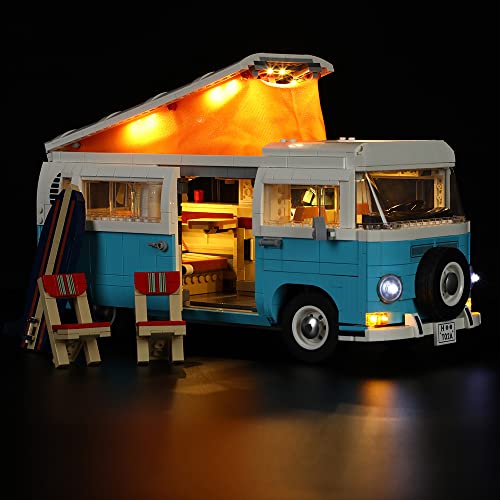 GEAMENT Licht-Set Kompatibel mit Lego T2 V29 Wohnmobil (T2 Camper Van) - Beleuchtungsset für Creator 10279 (Lego Set Nicht enthalten) von GEAMENT