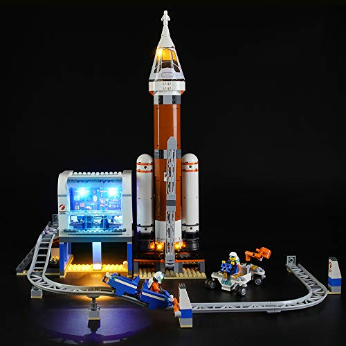GEAMENT Licht-Set Kompatibel mit Lego Weltraumrakete mit Kontrollzentrum (Deep Space Rocket and Launch Control) - Beleuchtungsset für City 60228 (Lego Set Nicht enthalten) von GEAMENT