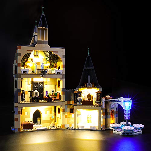 GEAMENT Lichtset für Harry Potter Hogwarts Uhrenturm (Hogwarts Clock Tower) Bausteine Modell Kompatibel mit Lego 75948 (Modell-Set Nicht enthalten) von GEAMENT