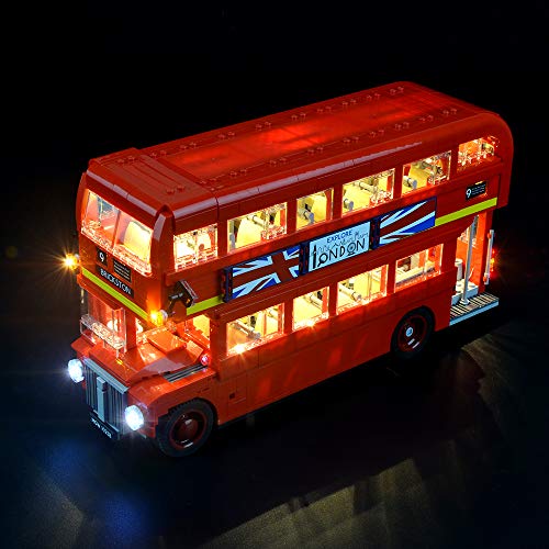 GEAMENT Verbesserte Version 10258 Licht-Set für Creator Expert Londoner Bus (London Bus), kompatibel mit Lego 10258 Baustein-Modell (Lego Set Nicht enthalten) von GEAMENT