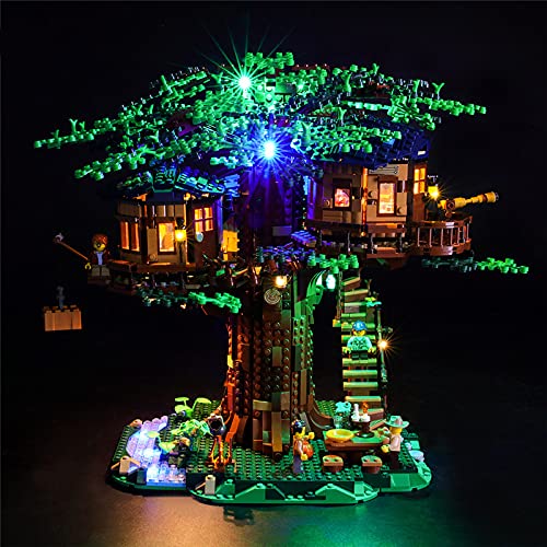 GEAMENT Verbesserte Version LED-Licht-Set für Ideas Baumhaus (Tree House) – kompatibel mit Lego 21318 Baustein-Modell (Lego Set Nicht enthalten) von GEAMENT