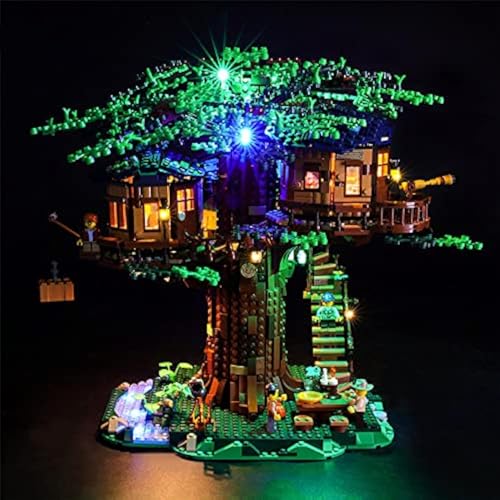 GEAMENT Verbesserte Version LED-Licht-Set für Ideas Baumhaus (Tree House) – kompatibel mit Lego 21318 Baustein-Modell (Lego Set Nicht enthalten) von GEAMENT