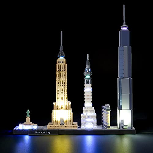 GEAMENT Verbesserte Version Licht-Set für New York City - Kompatibel mit Lego Architecture 21028 Bausteine Modell (Modell-Set Nicht enthalten) von GEAMENT