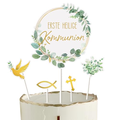 9 Stück Kommunion Kuchendekoration Taube Fisch Kreuzen Tortendeko Cake Topper Tortenaufsätze Geschenke Muffin Tortentopper für Jungen und Mädchen Erstkommunion Party deko (Erste Heilige Kommunion) 9 Stück Kommunion Kuchendekoration Taube Fisch Kreuzen Tortendeko Cake Topper Tortenaufsätze Geschenke Muffin Tortentopper für Jungen und Mädchen Erstkommunion Party deko (Erste Heilige Kommunion) von GEBETTER