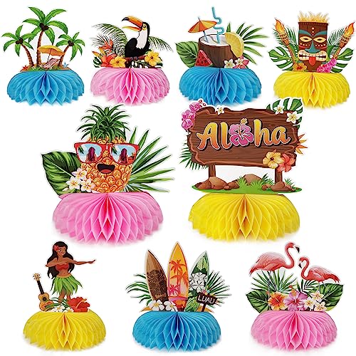 GEBETTER 9 Stück Hawaii Party Deko Tischdeko Luau Bienenwabe Mittelstücke Tropische Künstlich Dekoration für Mottoparty Aloha Strand Party Sommer Urlaub Geburtstag GEBETTER 9 Stück Hawaii Party Deko Tischdeko Luau Bienenwabe Mittelstücke Tropische Künstlich Dekoration für Mottoparty Aloha Strand Party Sommer Urlaub Geburtstag von GEBETTER