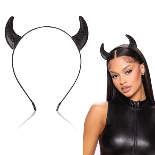 GEBETTER Haarreife mit Teufelshörner Teufelsohren Teufel Kostüm Accessoire Damen Kinder Haarband Faschingkostüme Karneval Kopfbedeckung Mottoparty Halloween Fasching Party GEBETTER Haarreife mit Teufelshörner Teufelsohren Teufel Kostüm Accessoire Damen Kinder Haarband Faschingkostüme Karneval Kopfbedeckung Mottoparty Halloween Fasching Party von GEBETTER