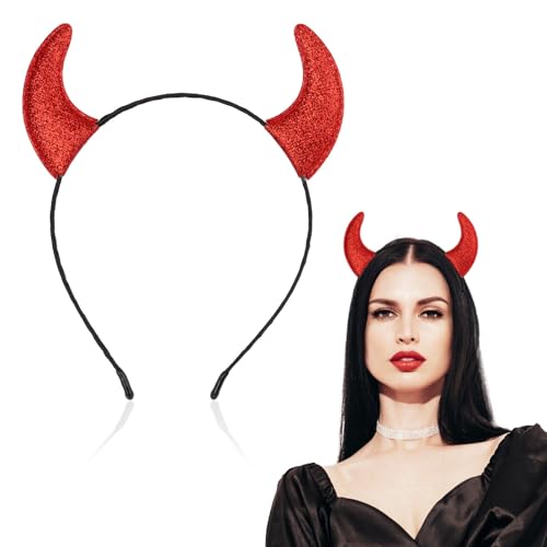 Haarreife mit Teufelshörner Teufelsohren Teufel Kostüm Accessoire Damen Kinder Haarband Faschingkostüme Karneval Kopfbedeckung Mottoparty Halloween Fasching Party (Rote Haarreife mit Teufelshörner) Haarreife mit Teufelshörner Teufelsohren Teufel Kostüm Accessoire Damen Kinder Haarband Faschingkostüme Karneval Kopfbedeckung Mottoparty Halloween Fasching Party (Rote Haarreife mit Teufelshörner) von GEBETTER
