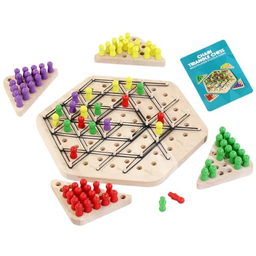Ausgezeichnetes Schachspiel in Kette | Spielzeug zum Denken an die Übung | Denkspielzeug für Kinder | Schachspiel mit Dreiecken in Kette von GEDOX