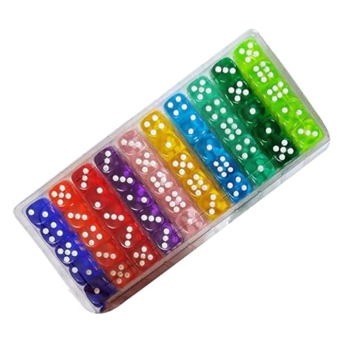 Buntes Würfel-Set – Würfel mit 6 Seiten, mehrfarbiges Würfel-Set, 100-teiliges Acryl-Würfel-Set, Spielwürfel-Set | Bunte Würfel für Barspiele, Spiele für Geburtstagsfeiern, Tischspiele Buntes Würfel-Set – Würfel mit 6 Seiten, mehrfarbiges Würfel-Set, 100-teiliges Acryl-Würfel-Set, Spielwürfel-Set | Bunte Würfel für Barspiele, Spiele für Geburtstagsfeiern, Tischspiele von GEDOX