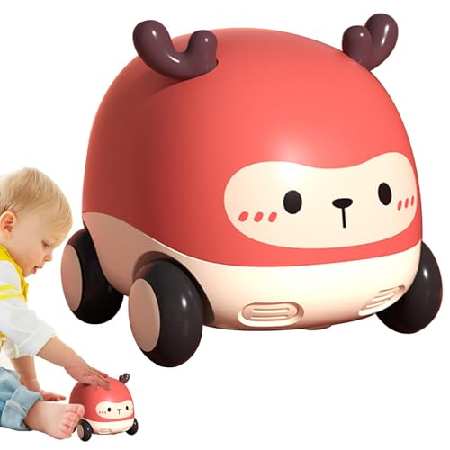 Cartoon-Auto zum Zurückziehen des Autos, Spielzeug zum Zurückziehen des Autos, Cartoon-Tierauto, das Rückwärtsziehspielzeug für Kinder - Rennauto pa von GEDOX