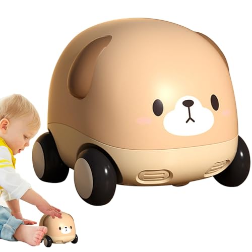 Cartoon-Fahrzeug zum Zurückziehen des Autos, Cartoon-Spielzeug für Kinder mit Tier-Reibungsauto, Spielzeug für Trägheitsfahrzeuge von GEDOX