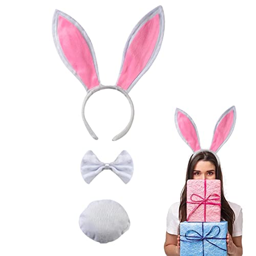 GEDOX Haarreif mit Osterohren, Hasenkostüm für Kinder, Plüsch- -Kostüm, niedliche Mützen mit Ohren für Osterpartygeschenke, Zubehör von GEDOX
