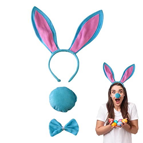 GEDOX Haarreif mit Osterohren | -Kostüm-Set, Cosplay-Zubehör mit Schwanzflosse und Ohrenschwanz von GEDOX
