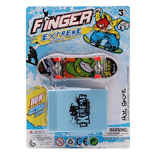 GEDOX Kreatives Spielzeug für Fingerboard, Rampe für Skateboard mit Finger, leichtes Finger-Skateboard-Set, Griffbrett-Rampen mit Fingerspielzeug, Fingerspielzeug von GEDOX