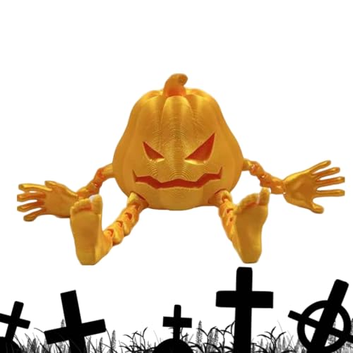 GEDOX Miniatur-Kürbis-Dekorationen, Miniatur-Kürbisstatue, niedliche Halloween-Dekorationen, Fidget Toys, flexible Kürbis-Dekorationen, ideal für Familie, Freunde und Kinder. von GEDOX