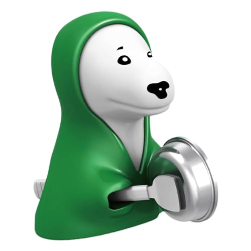 Hundespielzeug für Kinder, Hundespielzeug für Kinder, machen Sie etwas Lärm für Hunde, die das Waschbecken schlagen, lustiger Hund mit grünem Hoodie, kreative Dekorationen, Zubehör von GEDOX