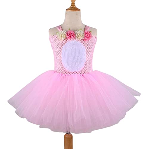 Kostüm-Set mit Hasenohren, Partykleid für Mädchen, mit Haarreif und Hasenohren, Osterkleid für Kinder, Kostümset von GEDOX
