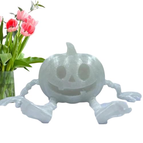 Kürbis-Spielzeug zum Stressabbau, Kürbis-Druck, sorgfältig ausgearbeitete Halloween-Dekorationen, flexible Kürbis-Dekoration, ideal für Familie von GEDOX