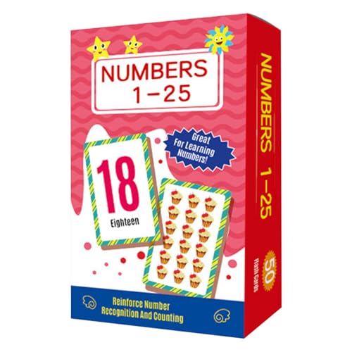 Lernkarten für Kinder, Lernkarten für Kinder, numerisches Lernen für Kinder, niedliche Lernspielzeug, Vorschulaktivitäten für zu Hause, von GEDOX