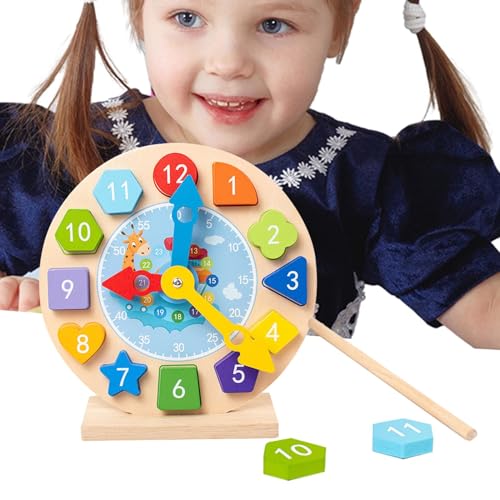 Lernuhr für Kleinkinder, Spielzeug aus Holz, sichere Lernuhr, Kindergartenspielzeug, magnetische Designuhr aus Holz, Spielzeug für Kindergarten in c Lernuhr für Kleinkinder, Spielzeug aus Holz, sichere Lernuhr, Kindergartenspielzeug, magnetische Designuhr aus Holz, Spielzeug für Kindergarten in c von GEDOX