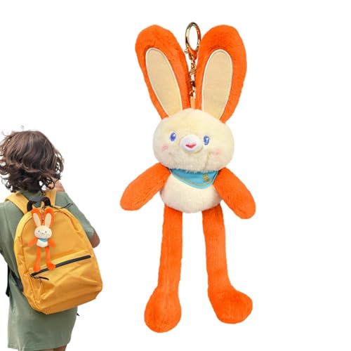 Plüsch-Hasen-Dekoration, Plüsch-Hasen-Anhänger, niedliche Puppe mit Tieranhänger, bunte Plüsch-Ornamente für den Autoinnenraum, Zubehör von GEDOX