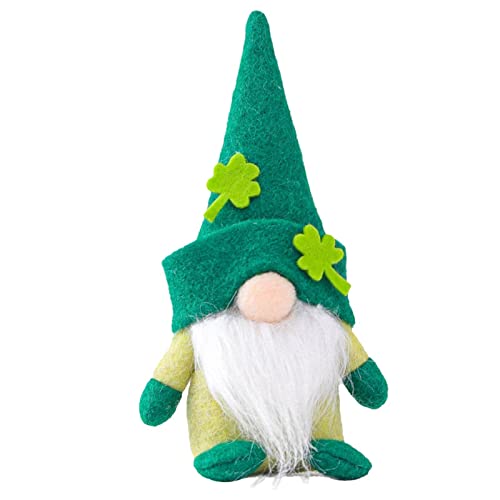 Puppe ohne Gesicht, St. Patrick's Day, des Heiligen Patricks, schwedische Tomte, Grün, handgefertigt, gefüllte Zwerge zum St. Patrick's Day, niedliche skandinavische Gesichtslose Puppe für den von GEDOX