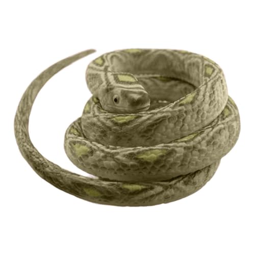 Realistische Gummischlangen, realistische Gummischlangen halten Vögel fern - Realistisches Scherzspielzeug mit Schlangendekoration, realistische Schlange, 70 cm, Schlangenspielzeug von GEDOX