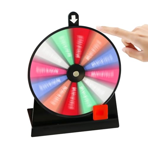 Roulette-Rad – Glücksrad, buntes Preisrad, 12 Slots, Acrylrad, rotierendes Preisrad | Tischrad für Karneval Roulette-Rad – Glücksrad, buntes Preisrad, 12 Slots, Acrylrad, rotierendes Preisrad | Tischrad für Karneval von GEDOX