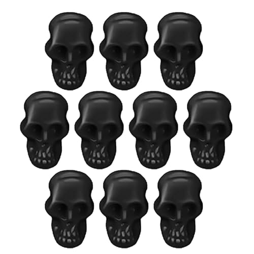Skelettköpfe, Totenkopf, 100 Stück Halloween-Miniatur-Landschaftsfiguren, Scherzzubehör, Trickspielzeug, Schreibtischdekoration, realistisches Modell Totenkopf von GEDOX