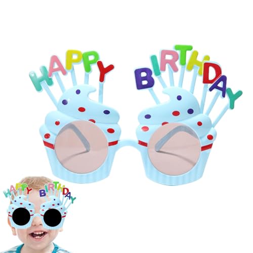 Sonnenbrille zum Geburtstag für Erwachsene, Geburtstags-Sonnenbrille, Zubehör für Geburtstagsfotos, Party-Sonnenbrille | Geburtstagsparty bevorzugt lustige Brillen von GEDOX