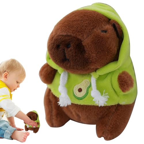 Süßer Capibara-Plüsch-Schlüsselanhänger, Capybara-Plüsch-Schlüsselanhänger, Plüschtier-Schlüsselanhänger, Plüschtiere, Puppenanhänger, Tierspielzeug, Rucksackzubehör für Mädchen, grün, Consulte la von GEDOX