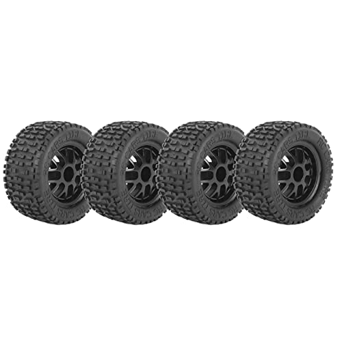 GEERYZHE RC-Reifen, 4-teiliges Universal-LKW-Rad aus Gummi und Kunststoff mit Textur, RC-LKW-Rad, Automodell-Reifen für 1:14, 1:16, 1:18 Automodell-Zubehör GEERYZHE RC-Reifen, 4-teiliges Universal-LKW-Rad aus Gummi und Kunststoff mit Textur, RC-LKW-Rad, Automodell-Reifen für 1:14, 1:16, 1:18 Automodell-Zubehör von GEERYZHE