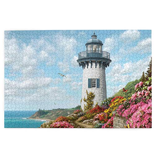 Harbor Leuchtturm Puzzle, 1000 Teile, 75,4 x 50,3 cm - Puzzle - dicke, stabile Teile, anspruchsvolle Familienaktivität, tolle Geschenkidee Harbor Leuchtturm Puzzle, 1000 Teile, 75,4 x 50,3 cm - Puzzle - dicke, stabile Teile, anspruchsvolle Familienaktivität, tolle Geschenkidee von GEHIYPA