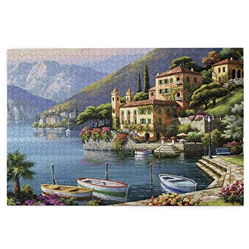 Villa Puzzle, 1000 Teile, 75,4 x 50,3 cm - Puzzle - dicke, stabile Teile, anspruchsvolle Familienaktivität, tolle Geschenkidee Villa Puzzle, 1000 Teile, 75,4 x 50,3 cm - Puzzle - dicke, stabile Teile, anspruchsvolle Familienaktivität, tolle Geschenkidee von GEHIYPA