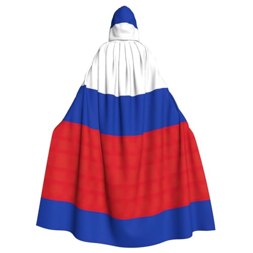 GELATU Kapuzenumhang mit russischer Flagge für Damen und Herren, vielseitiger Umhang mit Kapuze, perfekt für Cosplay, Karneval & Kostümpartys GELATU Kapuzenumhang mit russischer Flagge für Damen und Herren, vielseitiger Umhang mit Kapuze, perfekt für Cosplay, Karneval & Kostümpartys von GELATU
