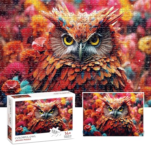 1000 Stück Colorfulowl Puzzle für Erwachsene, herausforderndes Puzzle; Puzzlespielzeug ab 14 Jahren besondere Anlässe & Geburtstage. 1000 Stück Colorfulowl Puzzle für Erwachsene, herausforderndes Puzzle; Puzzlespielzeug ab 14 Jahren besondere Anlässe & Geburtstage. von GELGLOCK