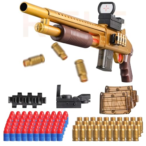Hülsenabschuss-Gewehr, ausgestattet mit 60 Patronen und 30 Hülsen Plus Zwei Magazine, mit gleitendem Nachladen und Cooler Hülsenauswurf Jungen. Hülsenabschuss-Gewehr, ausgestattet mit 60 Patronen und 30 Hülsen Plus Zwei Magazine, mit gleitendem Nachladen und Cooler Hülsenauswurf Jungen. von GELGLOCK
