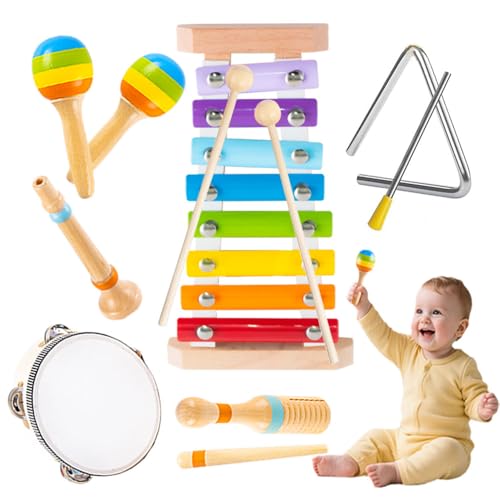 Spielzeug ab 1 Jahr, Montessori Spielzeug ab 1 2 3 4 5 Jahr Musikinstrumente mit Schlagzeug Trommel für Babys Musik Holzspielzeug Set für Kinder ab 1 2 3 4 Lernspielzeug für Geschenk MäDchen Junge Spielzeug ab 1 Jahr, Montessori Spielzeug ab 1 2 3 4 5 Jahr Musikinstrumente mit Schlagzeug Trommel für Babys Musik Holzspielzeug Set für Kinder ab 1 2 3 4 Lernspielzeug für Geschenk MäDchen Junge von GEMKARRY